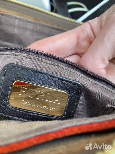 Сумка Furla, замшевая