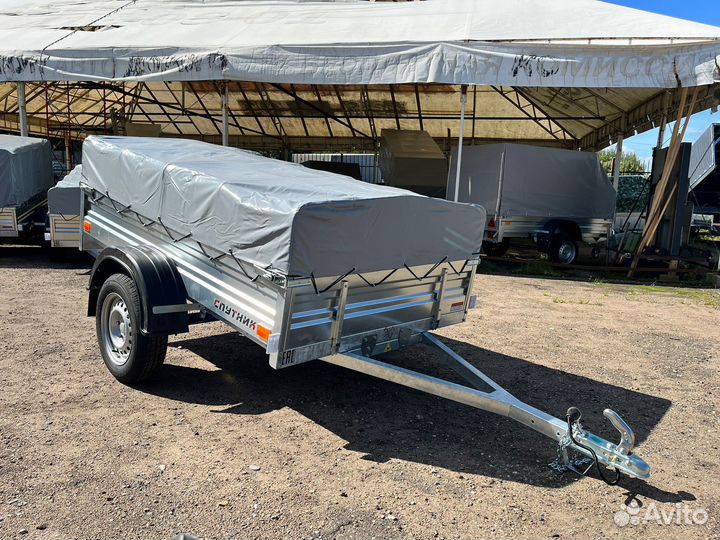 Прицеп Спутник Expert ZN 2013-33 оцинк. (Тент 0.7
