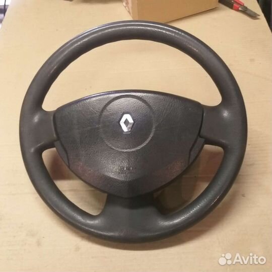 Руль с подушкой рено симбол