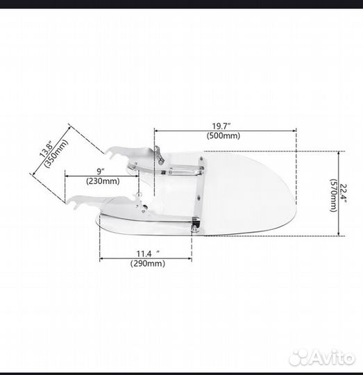 Ветровое стекло Harley Davidson Softail