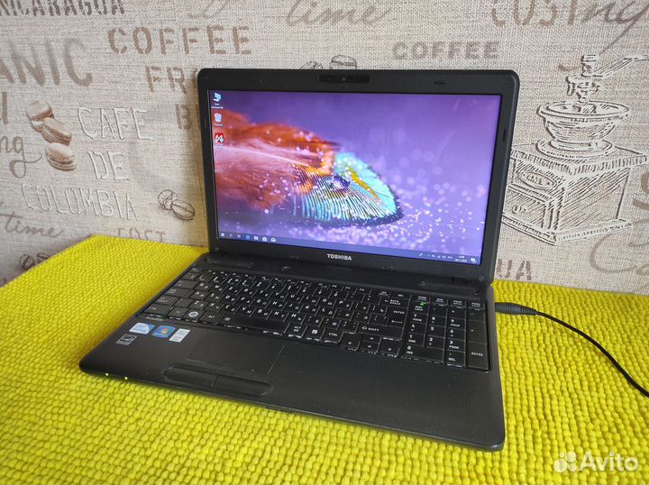 Бюджетный ноутбук Toshiba Intel Pеntium + Ram 4Gb