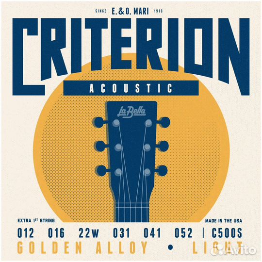 Струны для акустической гитары La Bella C500S