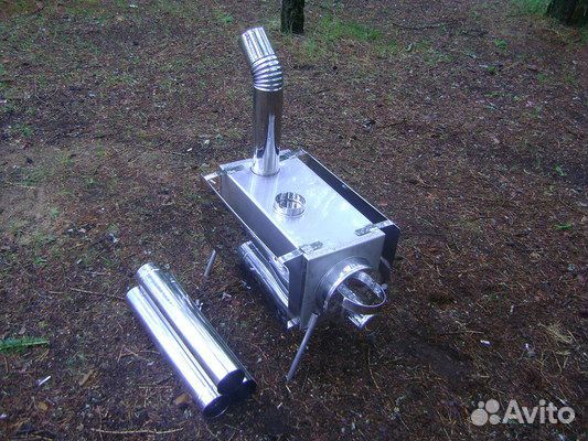 Печь для палатки Пошехонка Средняя с экранами