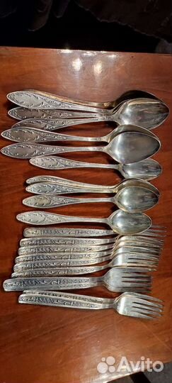 Столовый набор мельхиор