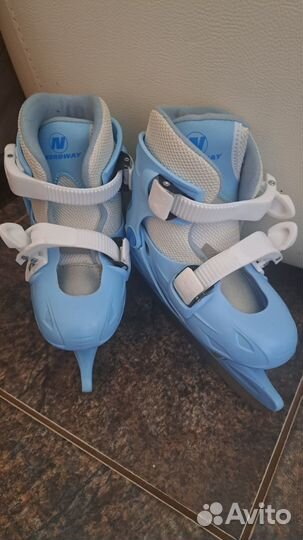 Коньки фигурные раздвижные, размер 27-30