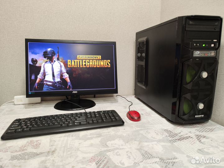 Игровой компьютер в полном комплекте