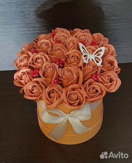 Букеты из мыльных роз