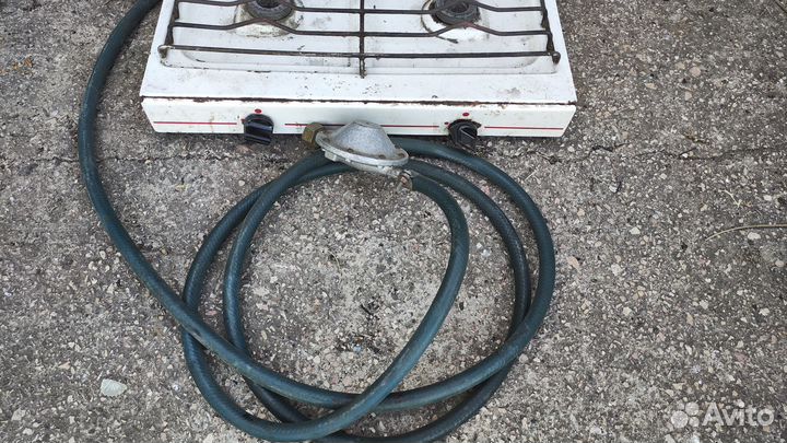 Газовая плита с редуктором и шлангом, походная