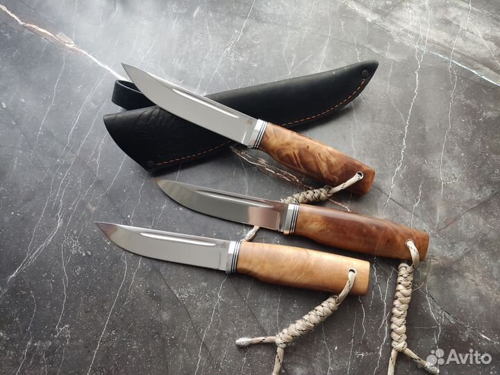 Нож Финский из кованой стали х12мф, стаб.сувель