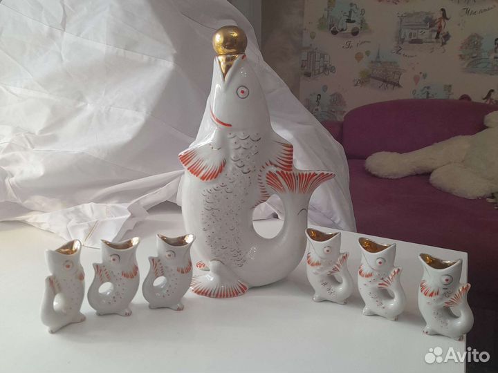 Набор ликерный рыбы.ссср.Полонье зхк