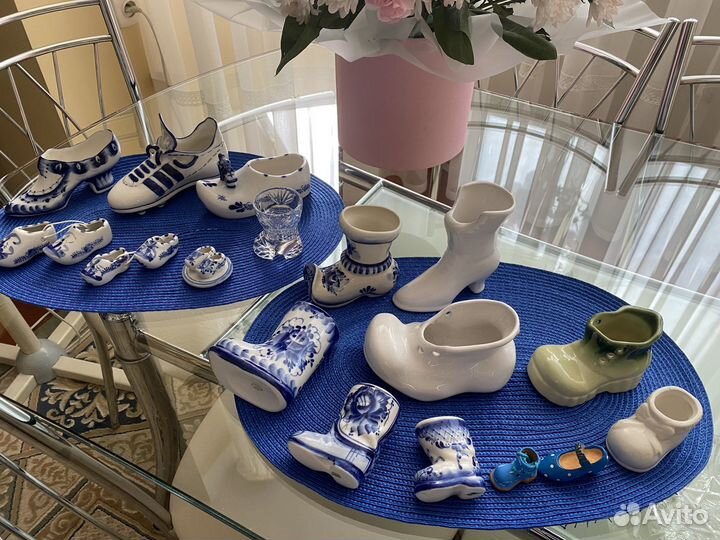 Фигурки сувениры гжель