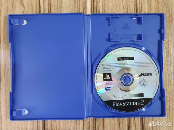 PS2 Burnout. Лицензия (без мануала, есть трещинки)