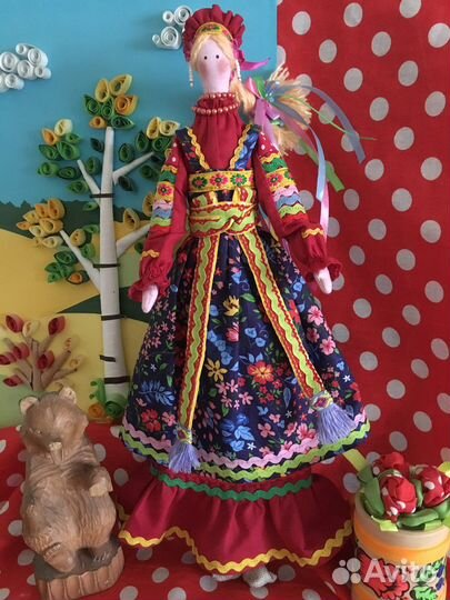 Текстильная кукла Тильда