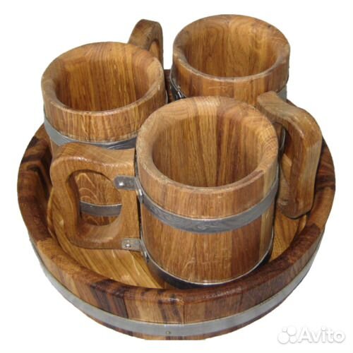 Дубовые бочки, жбаны, кадки