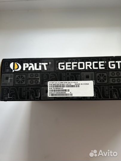 Видеокарта Palit 1050Ti Dual OC 4 Gb