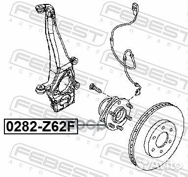 Ступица передняя nissan QX80/QX56 Z62 2010.03