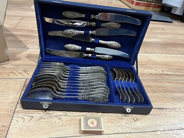 Набор столовых приборов мельхиор СССР. 24предмета