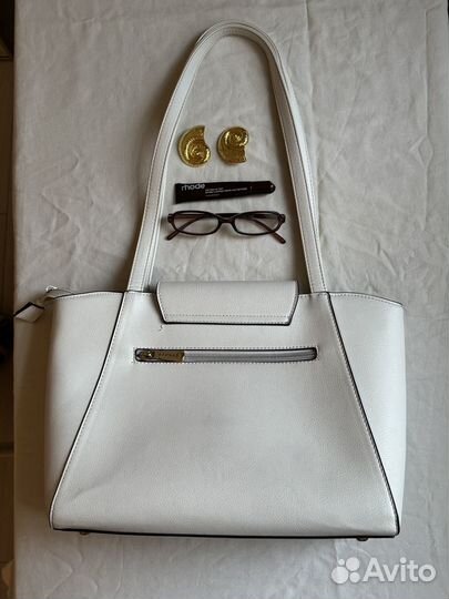 Белая сумка для учебы/работы daniele patrici