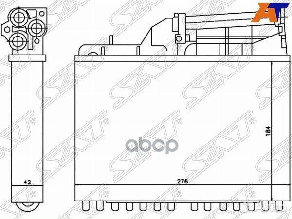 Радиатор отопителя салона BMW 5 E 34 88- W/O A