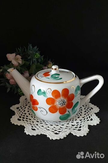 Заварочный чайник фарфор, Чехия, Вербилки,Полонне