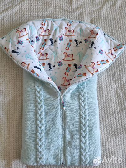 Зимний конверт на выписку