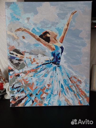 Картины по номерам 40/50.раскрашены