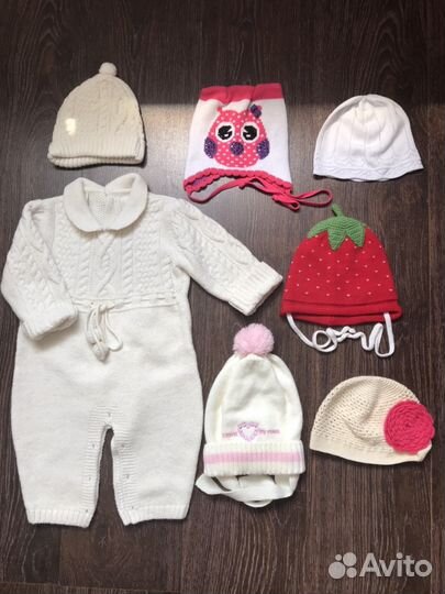 Продам шапочки на девочку