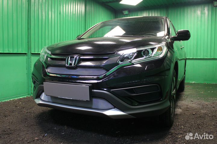 Защитная сетка радиатора верх хром Honda CR-V (201