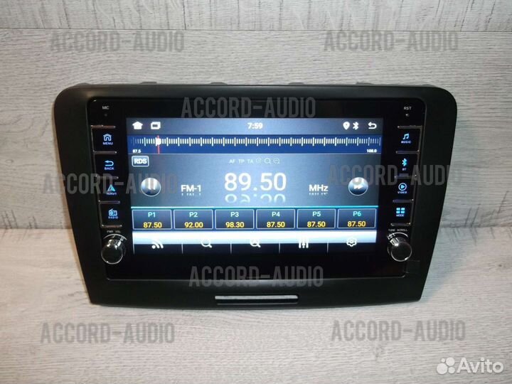 Магнитола Skoda Superb Android физические кнопки