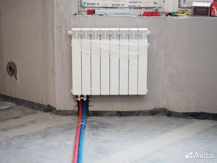 Установка радиатора отопления