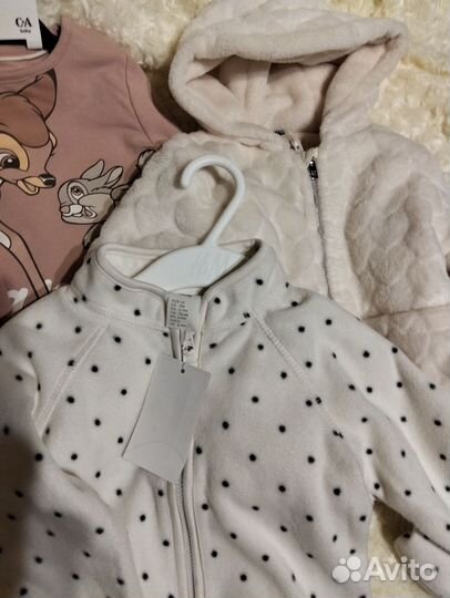 Набор новой одежды для девочек 74 h&m, c&a