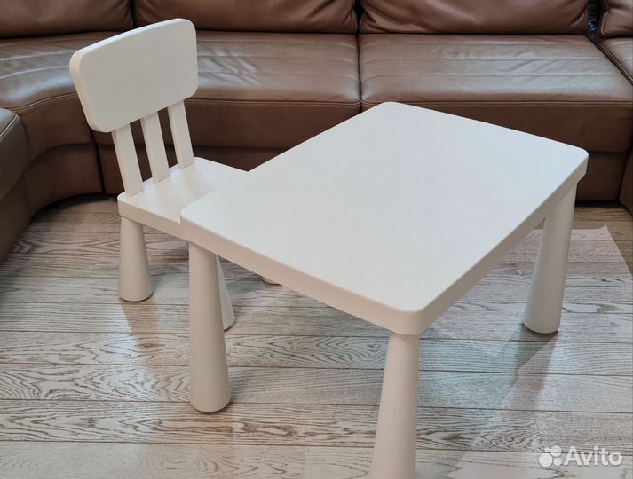 Стол и стул Икеа Маммут