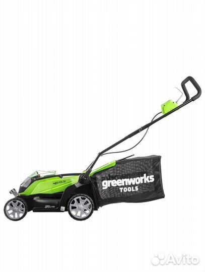 Аккумуляторная газонокосилка Greenworks АКБ и зу