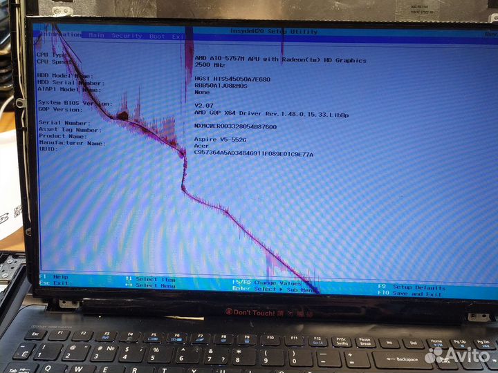 Мат.плата Acer Aspire V5-552G (Da0zrimb8e0 rev:E)