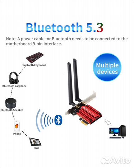 TelDaykemei Сетевая карта PCE-AX210