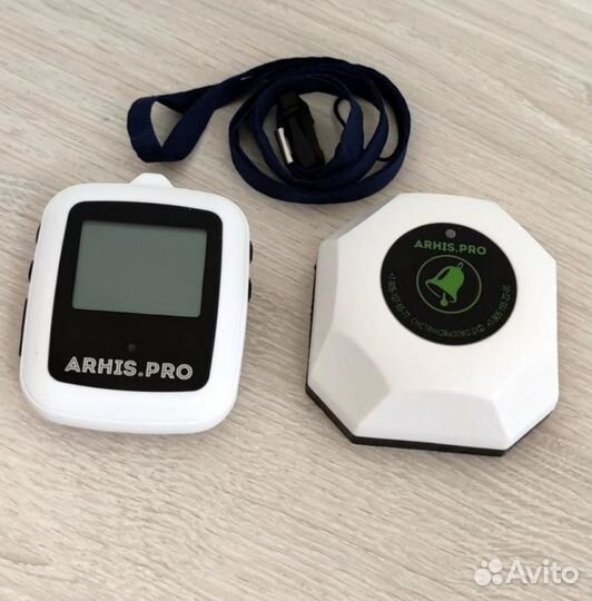 Кнопка вызова персонала помощи и часы пейджер