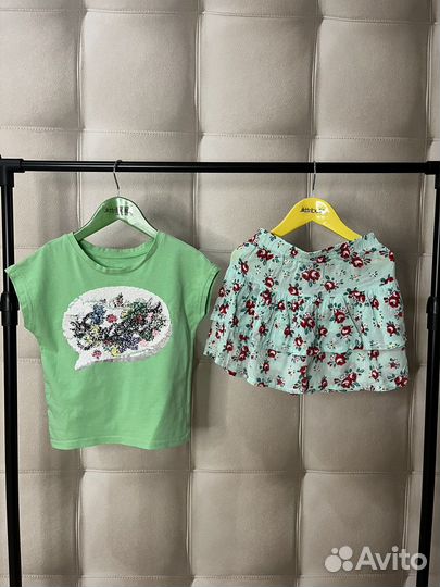 Одежда пакетом на девочку 4-5 лет 110