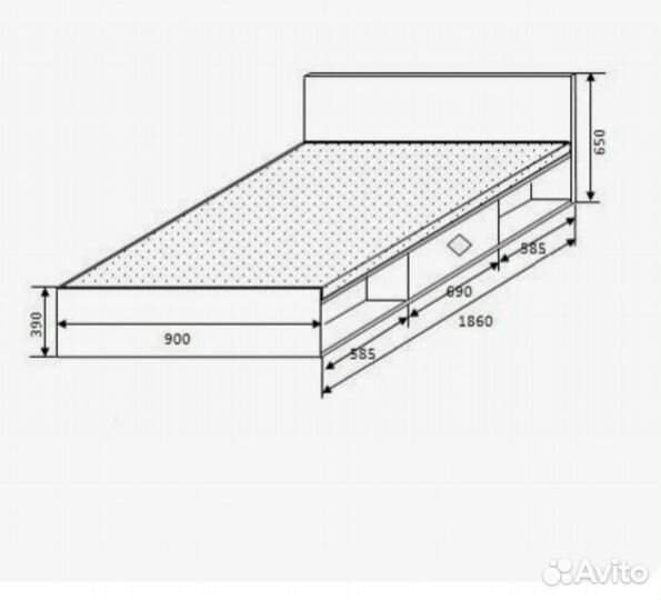 Детская кровать с матрасом