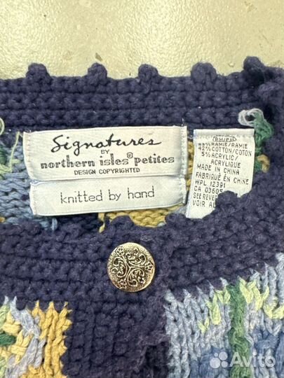 Винтажный женский кардиган 48-50