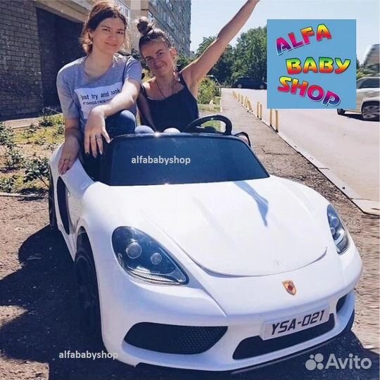Подростковый электромобиль Porsche Cayman 180W