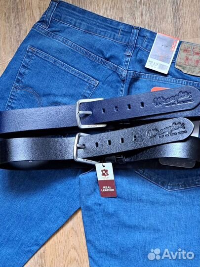 Мужской кожаный ремень