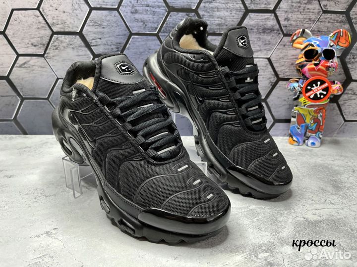 Кроссовки Nike Air Max TN plus черные мех