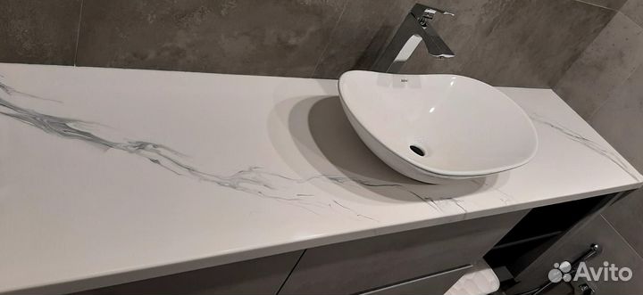 Столешница из искусственного камня для ванной