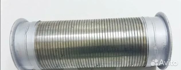 Гофра глушителя Г-образная под хомуты D120