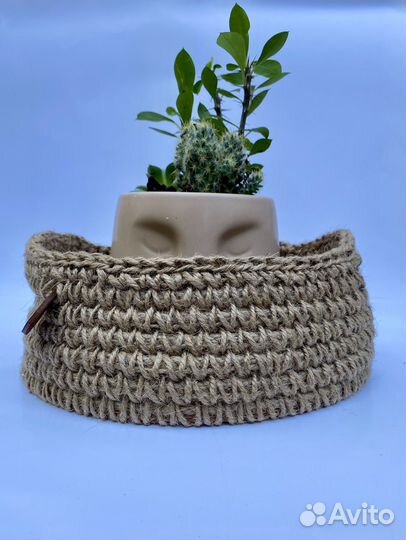 Джутовая корзина