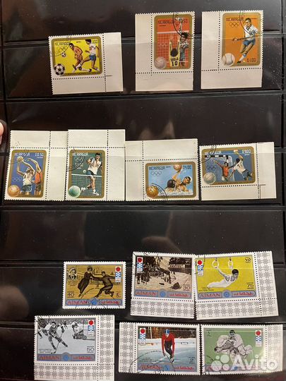 Две серии марок спорт