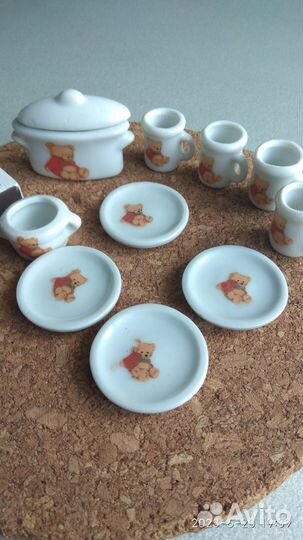 Детский миниатюрный игрушечный набор посуды