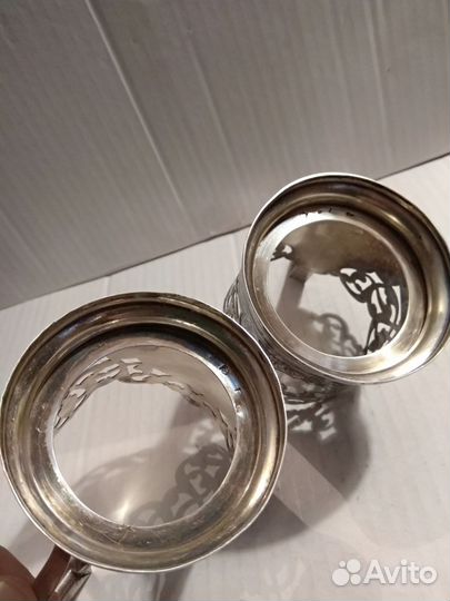 Серебряные подстаканники. СССР