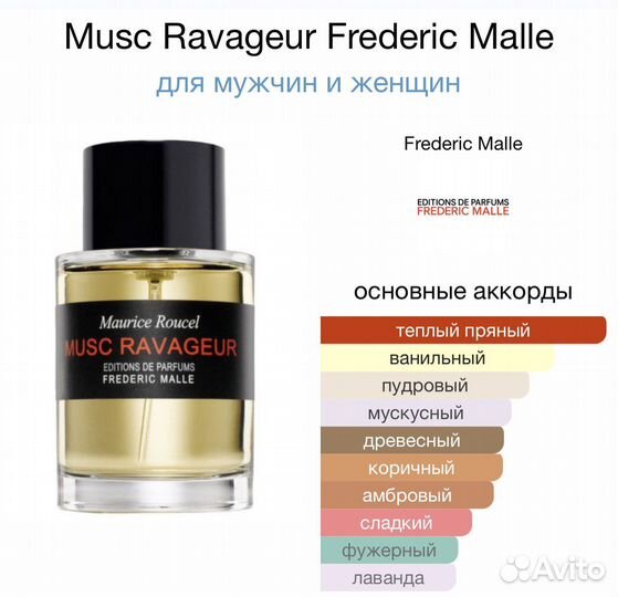 Духи Musc Ravageur Frederic Malle 100мл