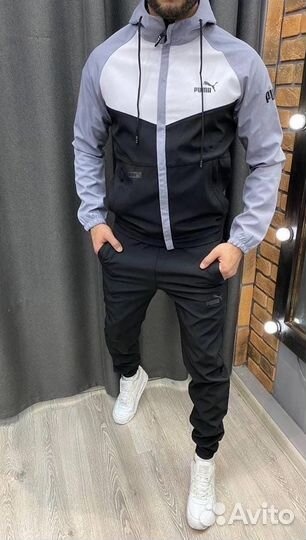 Мужской спортивный костюм с капюшоном